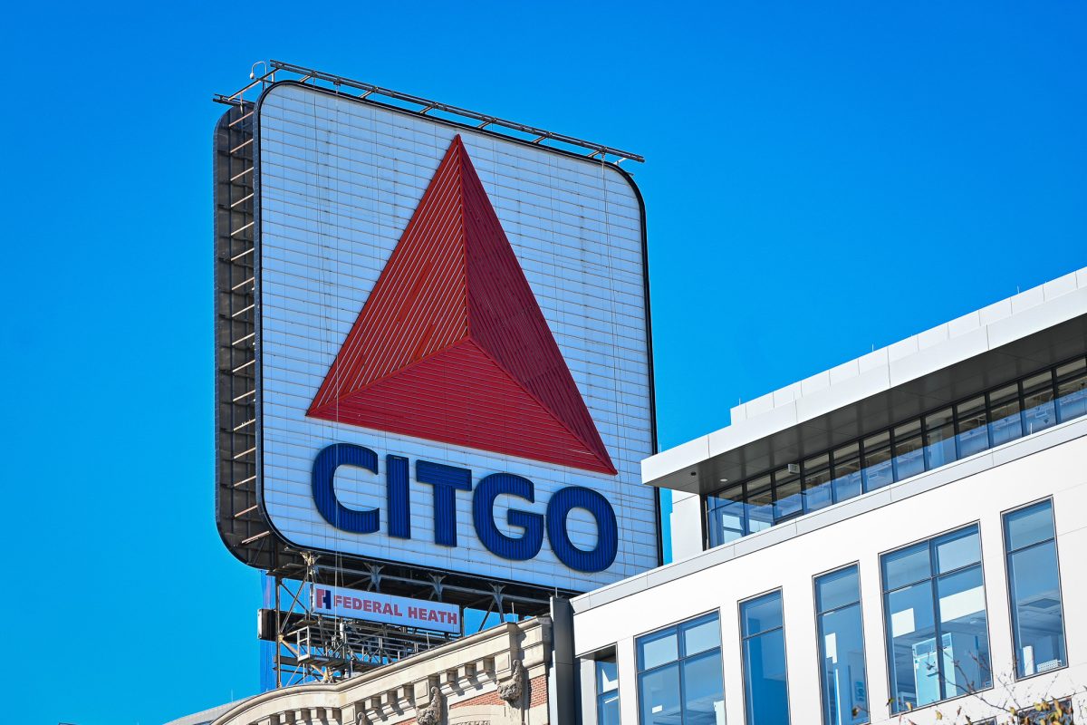 CITGO sign in Kenmore Square. Due to construction on the building below, the sign is moving 120 feet east to 660 Beacon St. 