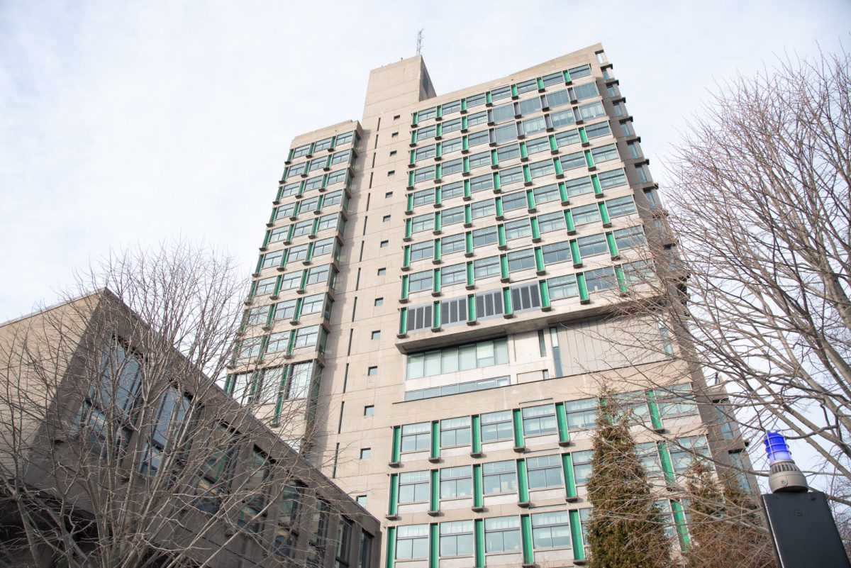 BU School of Law, located on 765 Commonwealth Ave. The law school launched an AI initiative in the summer of 2025, aiming to train students on AI ethics and efficiency.
