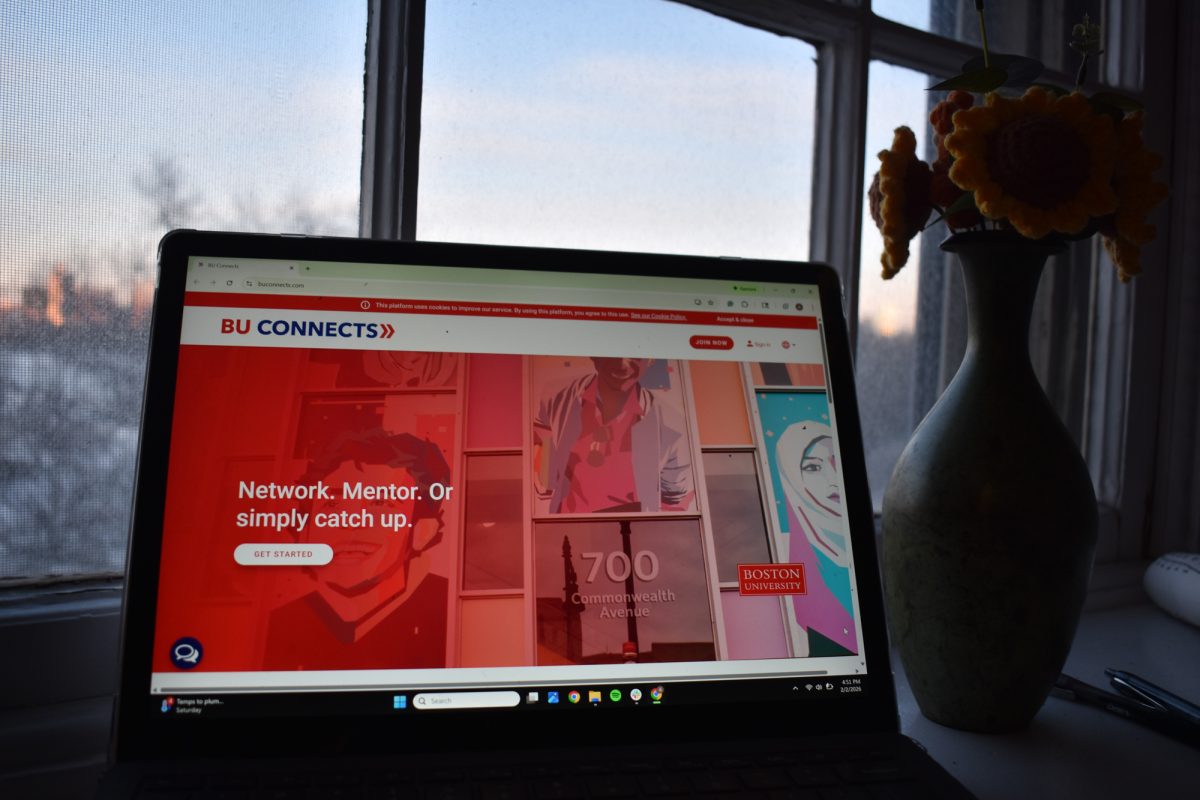 The BU Connects website. Last month, Boston University Alumni Associates launched a new mentoring program housed on the BU Connects website to pair students with alumni for career exploration and personal development.
