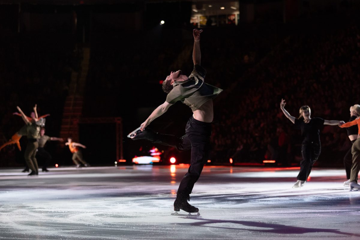 Jason Brown spins during the opening number.