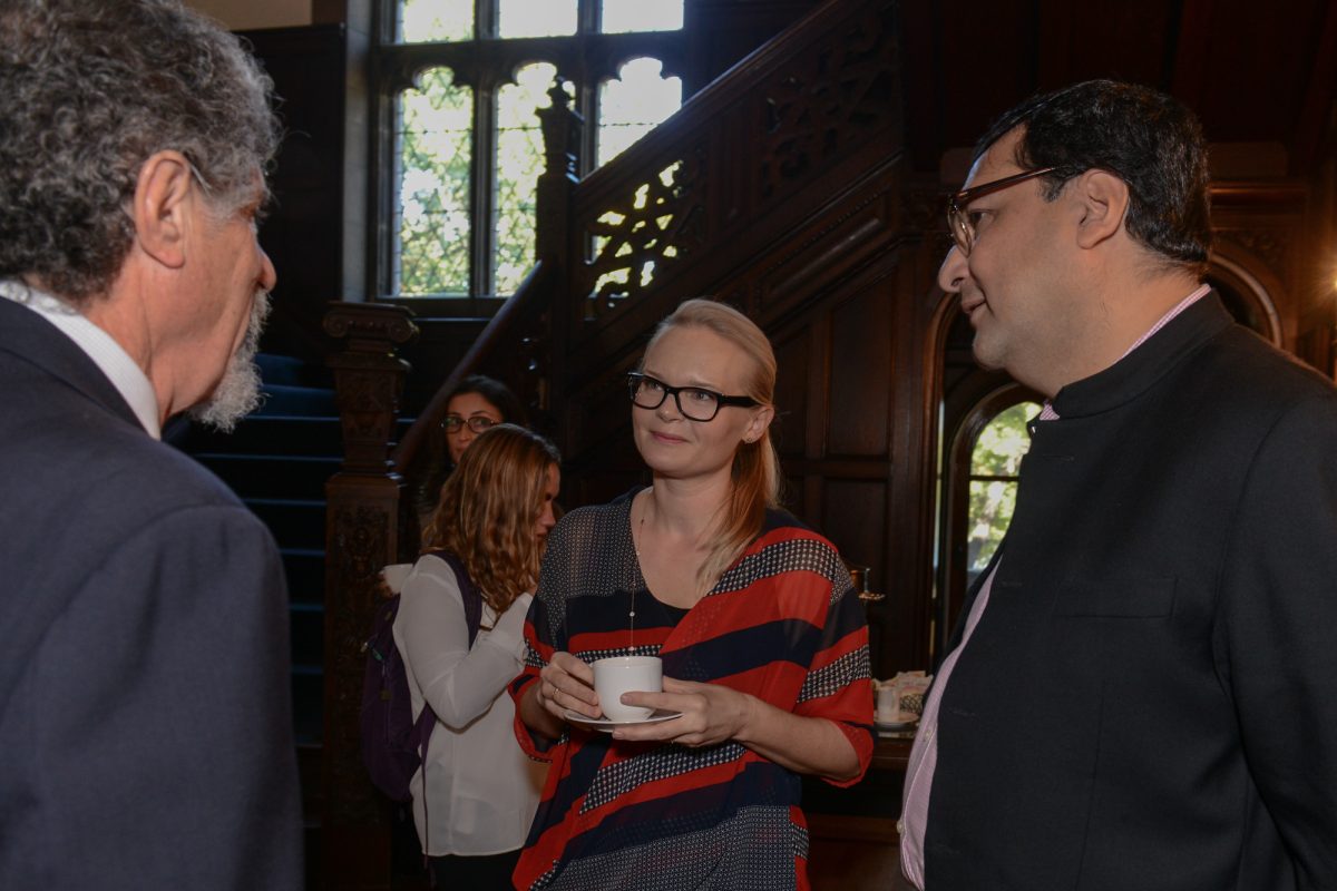 Boston University Pardee School of Global Studies professor Kajia Schilde at the Dahod Family Alumni Center. Schilde was awarded a research grant by the European Union last November.