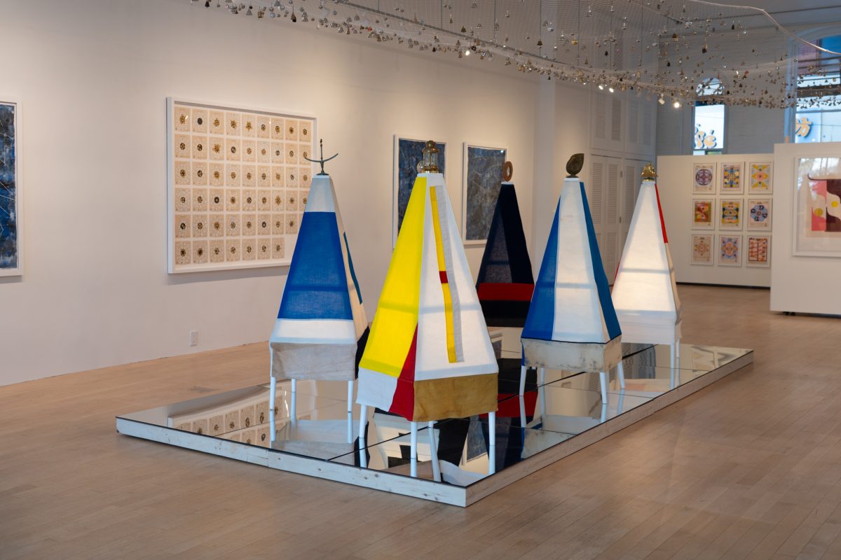 The Praise Shadows Gallery at its new downtown Boston location on Kingston Street. The gallery reopened in March after moving from Brookline in January.