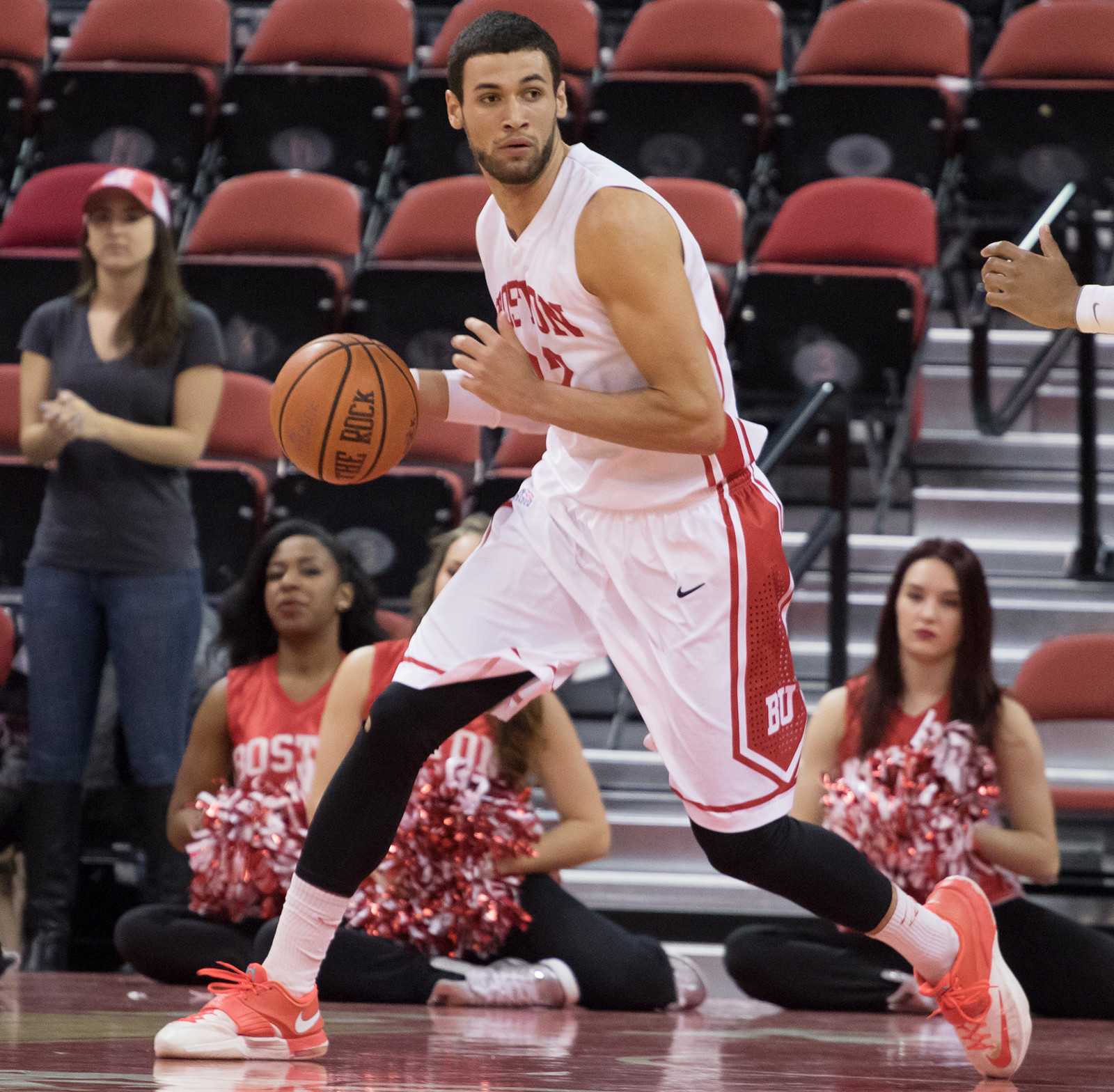 Senior Nathan Dieudonne averages 6.6 rebounds a game. PHOTO BY JUSTIN HAWK/DFP FILE PHOTO
