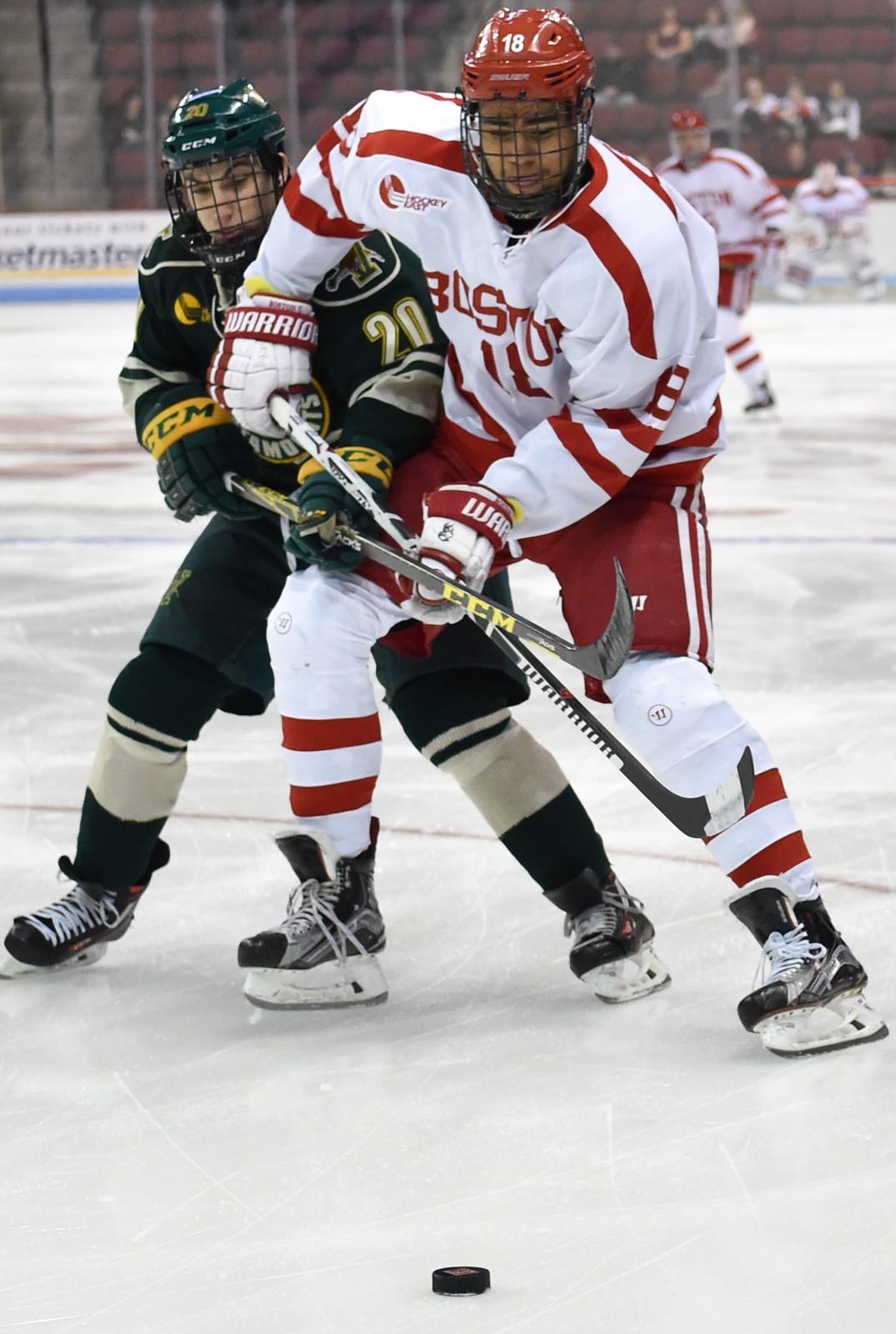 Freshman Jordan Greenway scored the game-winning goal over Lowell on Friday. PHOTO BY MADDIE MALHOTRA/DFP FILE PHOTO
