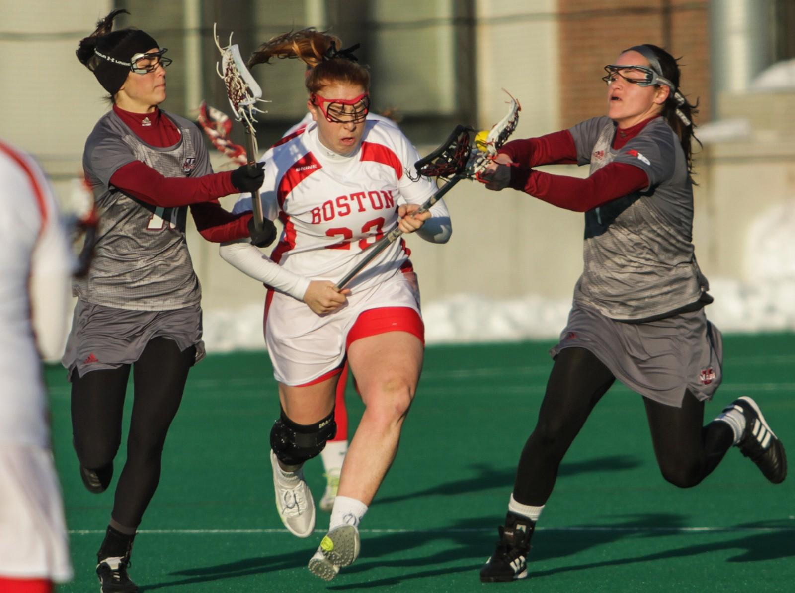 Mallory Collins performed well over spring break, and has 11 goals on the year. PHOTO BY ALEXANDRA WIMLEY/DFP FILE PHOTO