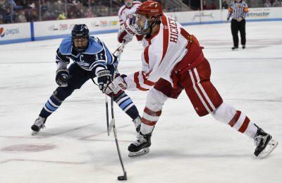 Brandon Hickey and the Terriers can't let January's successes get to their head. PHOTO BY MADDIE MALHOTRA/ DAILY FREE PRESS STAFF