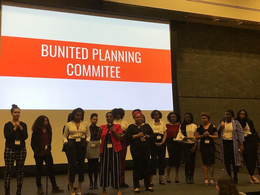 The BUnited Planning Committee during the 2018 Student Diversity Conference on Sunday. PHOTO COURTESY TAYLOR CAMRI
