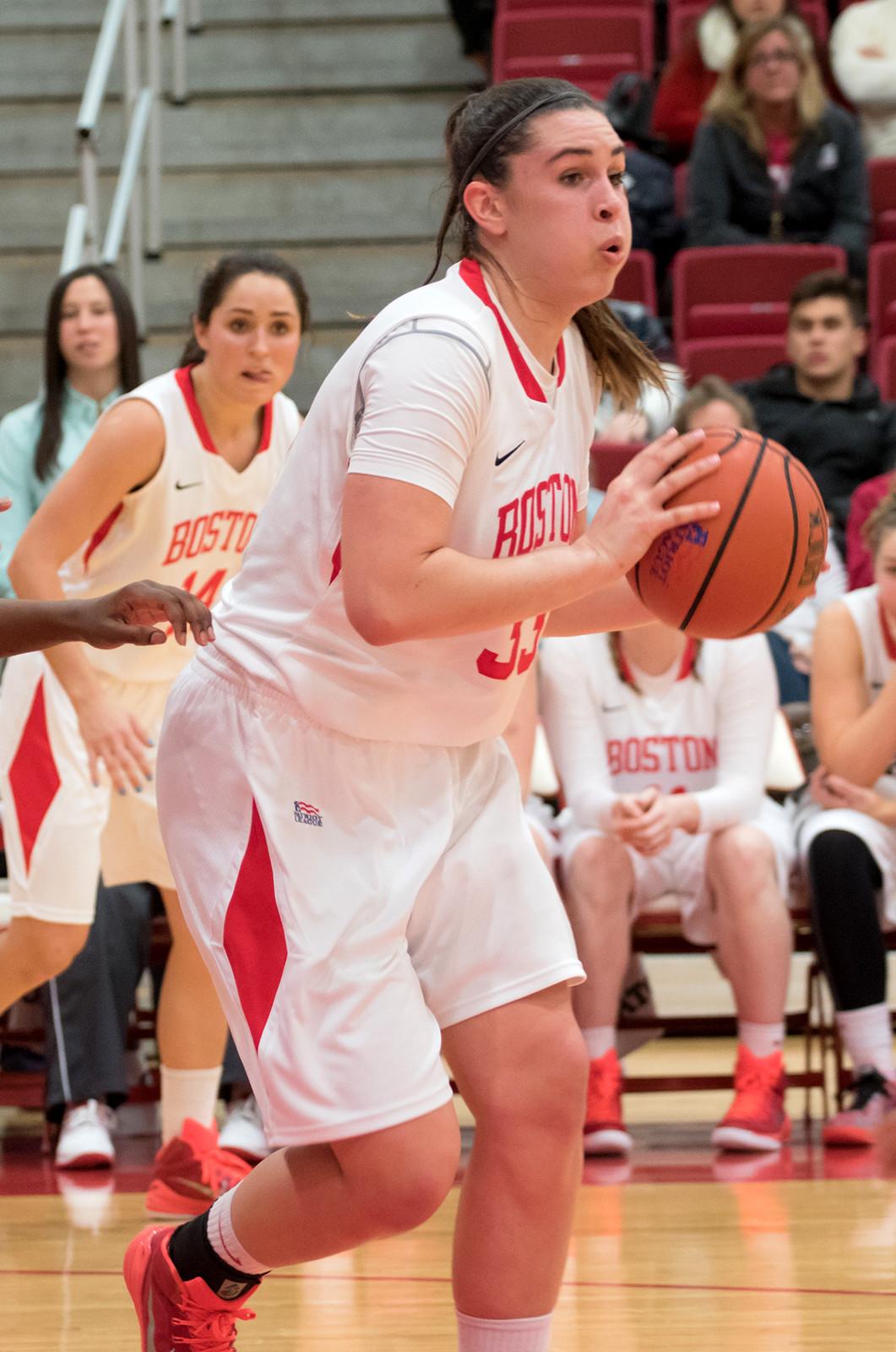 Meghan Green leads the BU women's basketball team in scoring this season. PHOTO BY JUSTIN HAWK/DFP FILE PHOTO