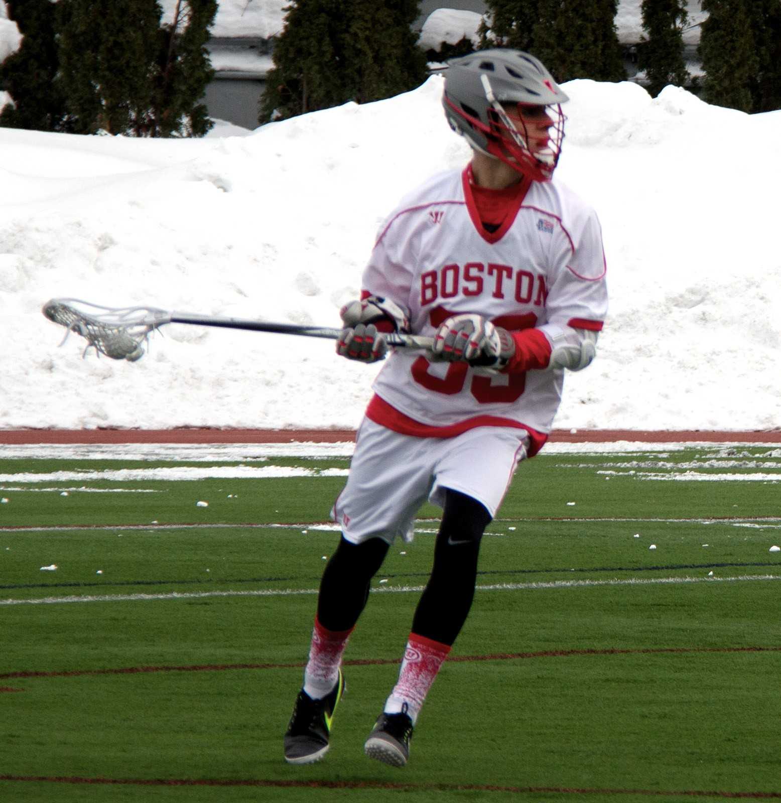 Men’s lacrosse falls short in back and forth battle with Harvard