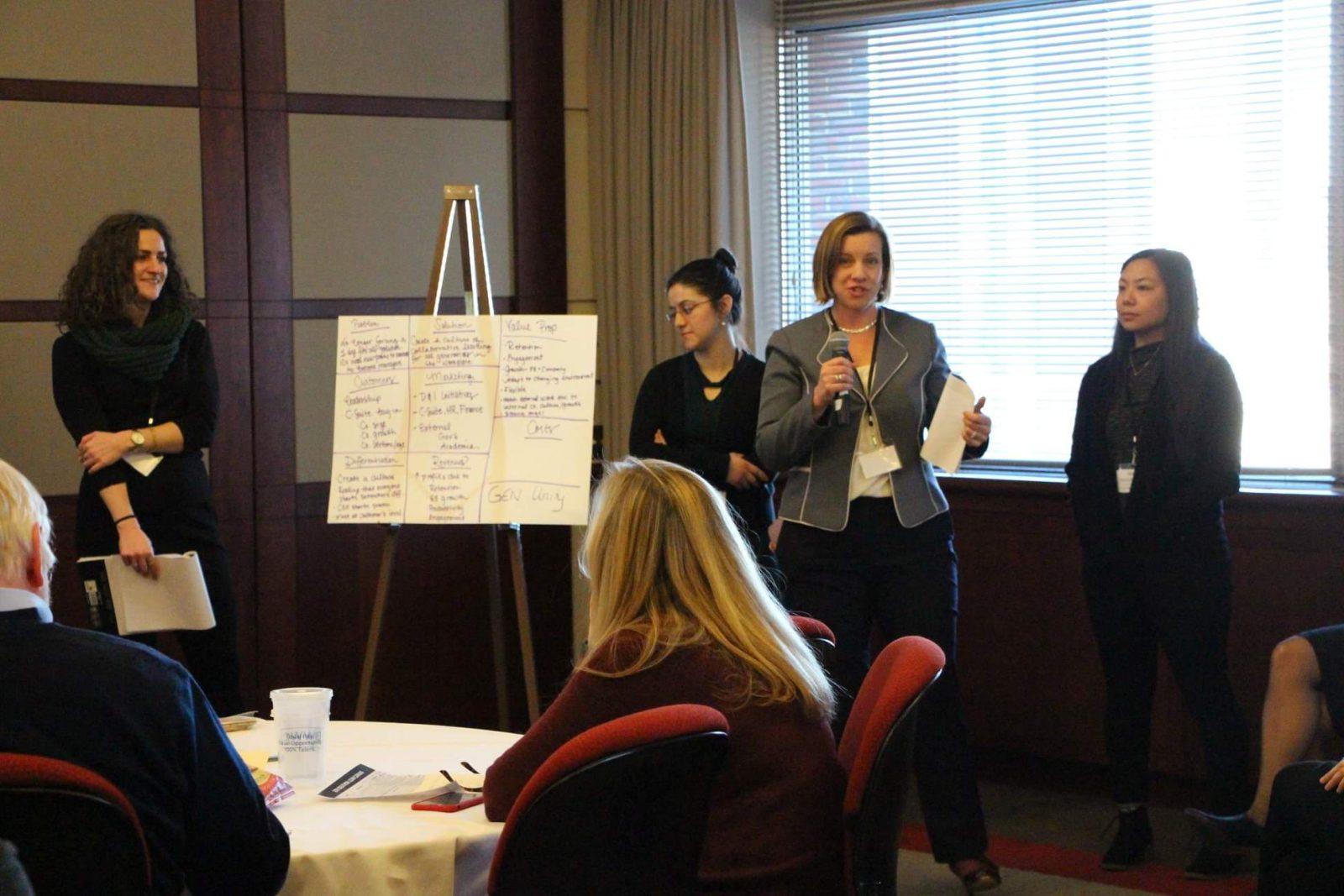 The Boston Women’s Workforce Council and Mayor’s Office of Women’s Advancement hosted the Q1 Briefing and Ideathon Thursday. The daylong event focused on closing the gender wage gap by using innovative privacy technology. COURTESY OF BOSTON WOMEN’S WORKFORCE COUNCIL
