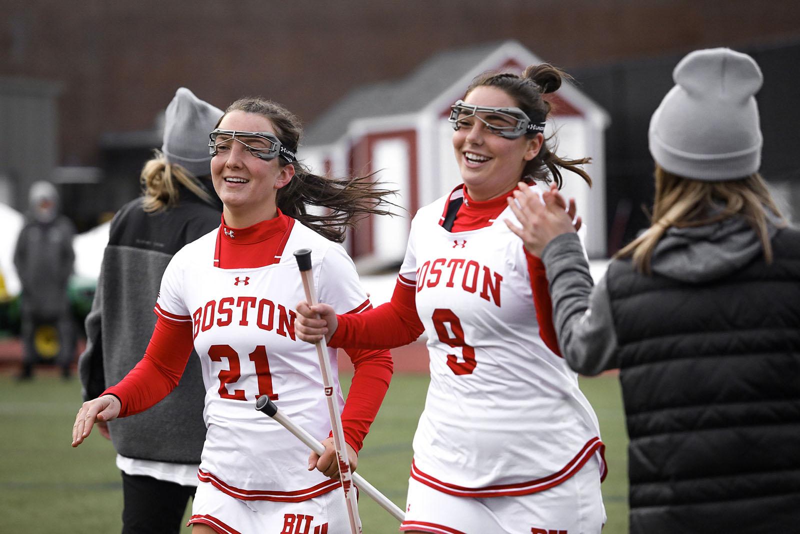 BU women's lacrosse team