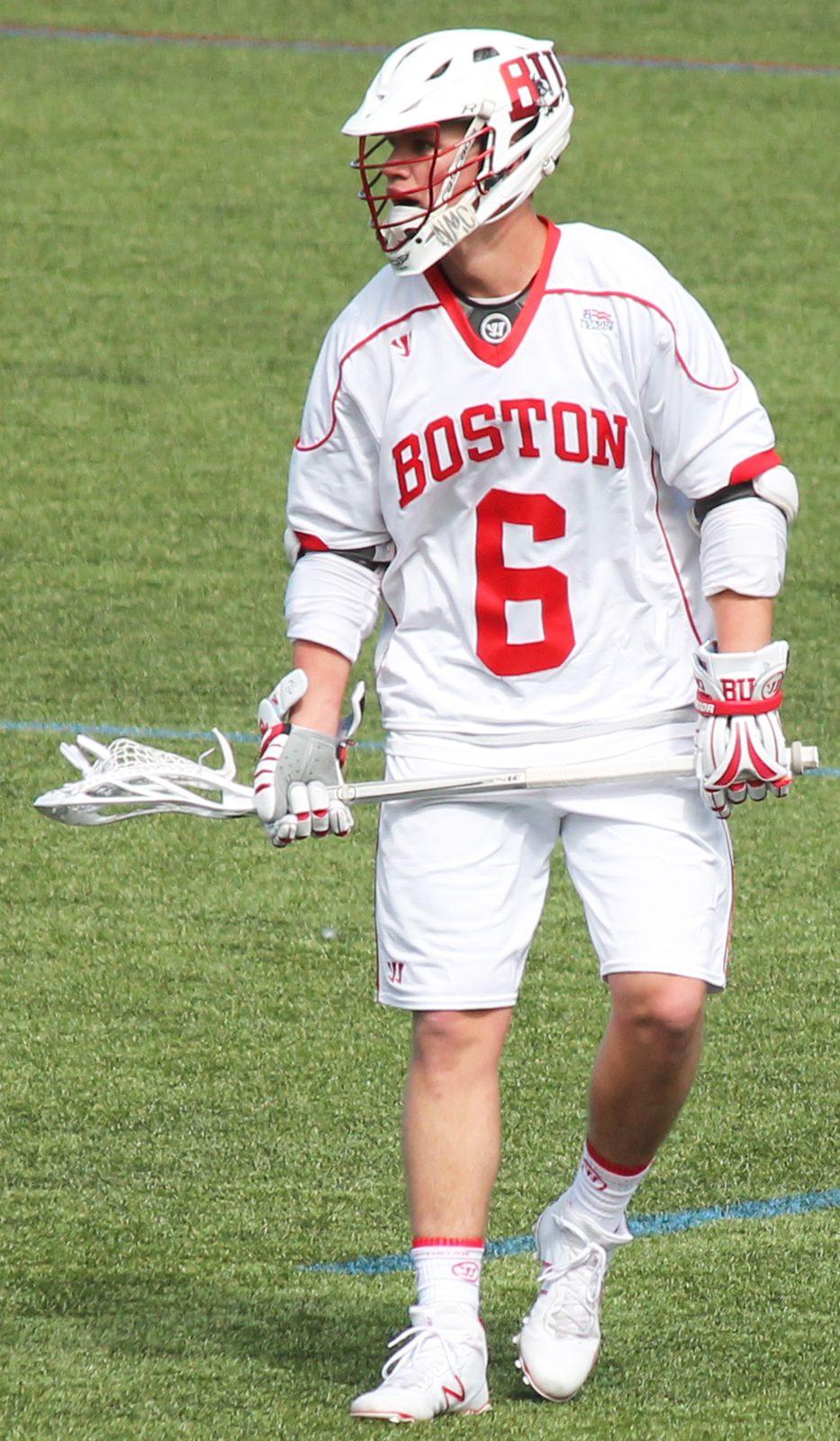 Senior attack and captain Jack Wilson will be a key player for the BU men’s lacrosse team in the upcoming 2018 season. PHOTO BY ABIGAIL FREEMAN/ DAILY FREE PRESS STAFF