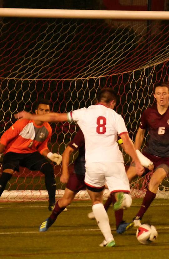 Junior Matt McDonell leads the team in goals with five so far this season, including two in Friday's win against UMass. PHOTO BY FELIX PHILLIPS/ DAILY FREE PRESS STAFF