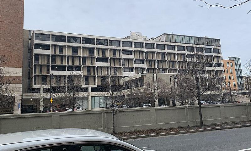 The Boston University dormitory on 575 Commonwealth Avenue, often referred to as HoJo, has been set aside for quarantine purposes. COURTESY OF FORKSFORKS VIA WIKIPEDIA