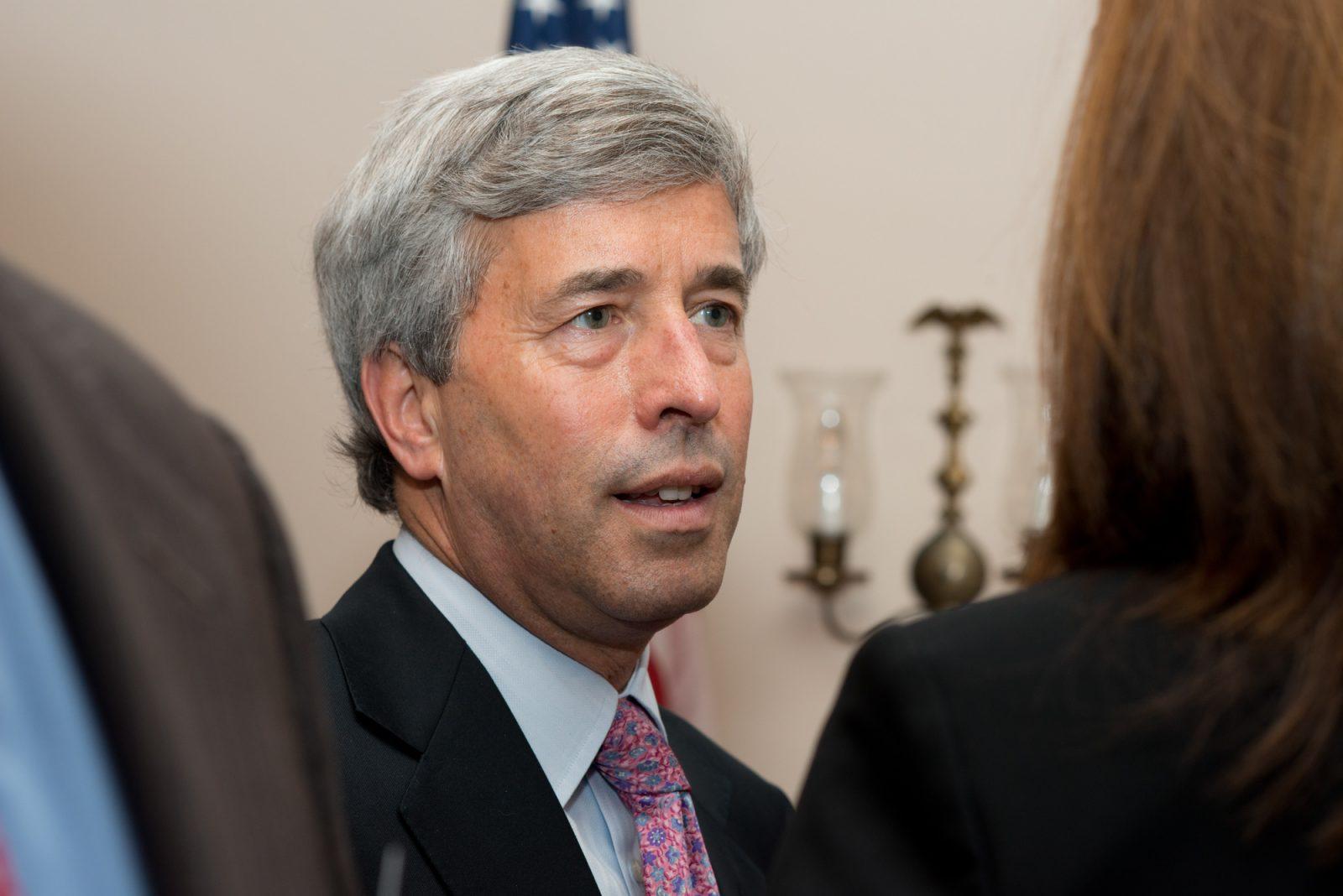 Steve Burgay at the Boston University Hill Reception on May 7, 2013. Burgay, Boston University’s senior vice president of external affairs, announced he will be retiring on Dec. 31. COURTESY OF BU FEDERAL VIA FLICKR