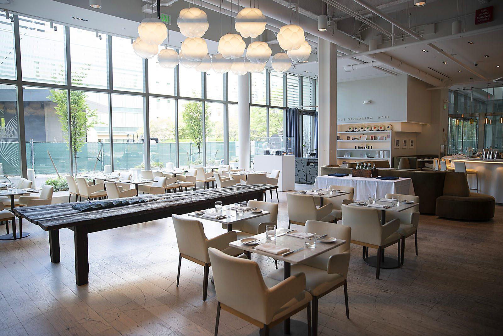 The interior of ArtScience, a cafe and culture lab that focuses on experimentation and sustainability located in Cambridge. YINUO ZHANG/ DAILY FREE PRESS STAFF