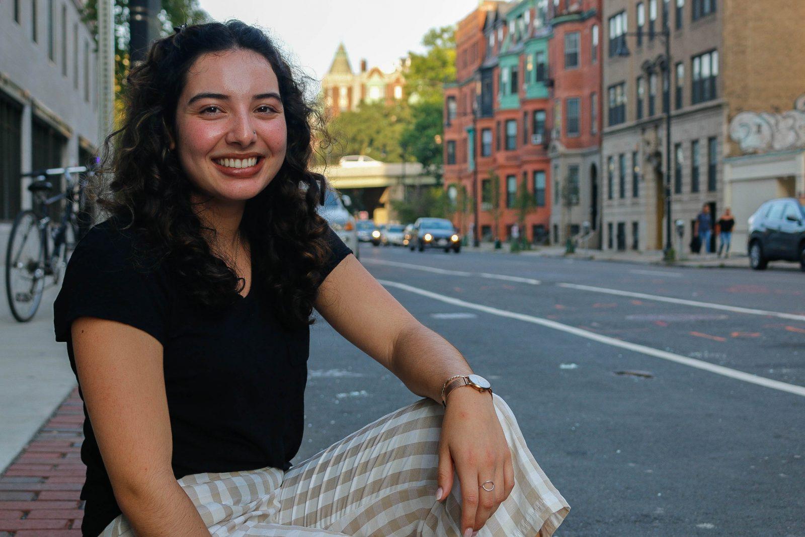 Daniela Tellechea (‘21 COM) donates money made through selling her old clothes on Instagram to The Refugee Immigration Center for Education and Legal Services. GABRIELA HUTCHINGS/ DAILY FREE PRESS STAFF