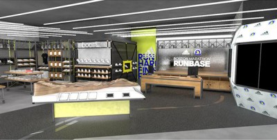 The Boston Marathon RunBase, a facility for runners and a Boston Marathon museum, will open on Boylston Street in April. PHOTO COURTESY OF ADIDAS