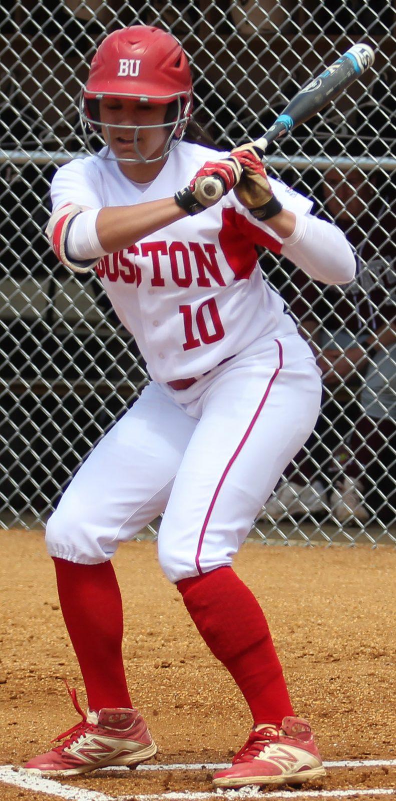 Moriah Connolly swiped two stolen bases and recorded two hits in the Terriers' loss. PHOTO BY ALEXANDRA WIMLEY/ DAILY FREE PRESS STAFF
