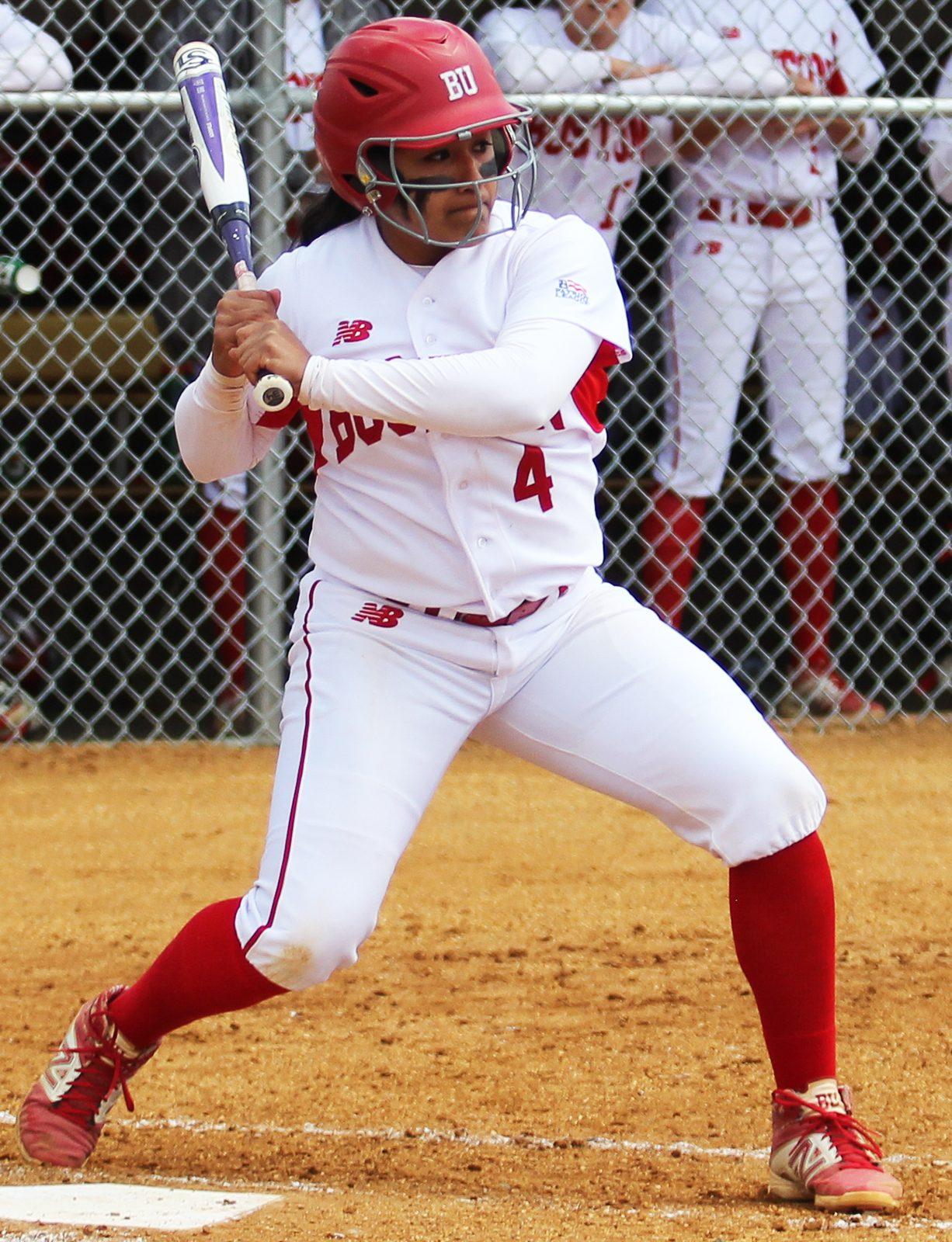 Gabi Martinez is second on the team with four home runs and has helped provide pop to an explosive Terriers offense. PHOTO BY ALEXANDRA WIMLEY/ DAILY FREE PRESS STAFF