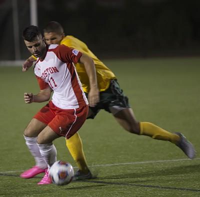 Felix De Bona led the men's soccer team with nine goals.