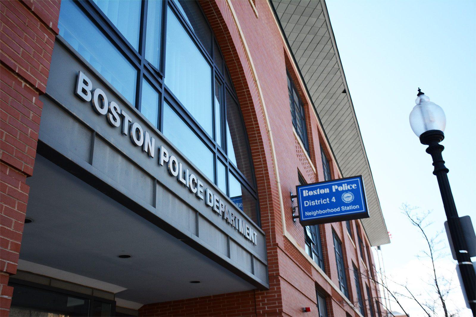 Boston’s District 4 police station in the South End. Boston Mayor Martin Walsh and Police Commissioner William Gross announced the creation of the Bureau of Community Engagement at the Boston Police Department. PHOTO BY JINGYI LIN/ DFP FILE PHOTO
