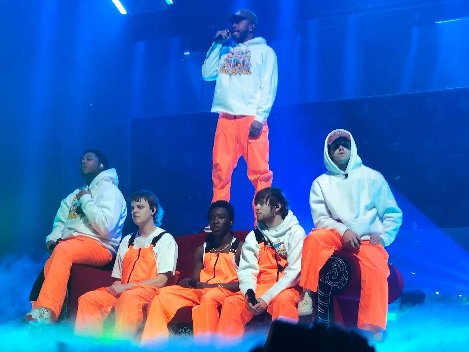 American boy band and rap collective Brockhampton performs Monday night at Agganis Arena as part of their “Heaven Belongs to You” tour. NANCY JIANG/ DAILY FREE PRESS STAFF 