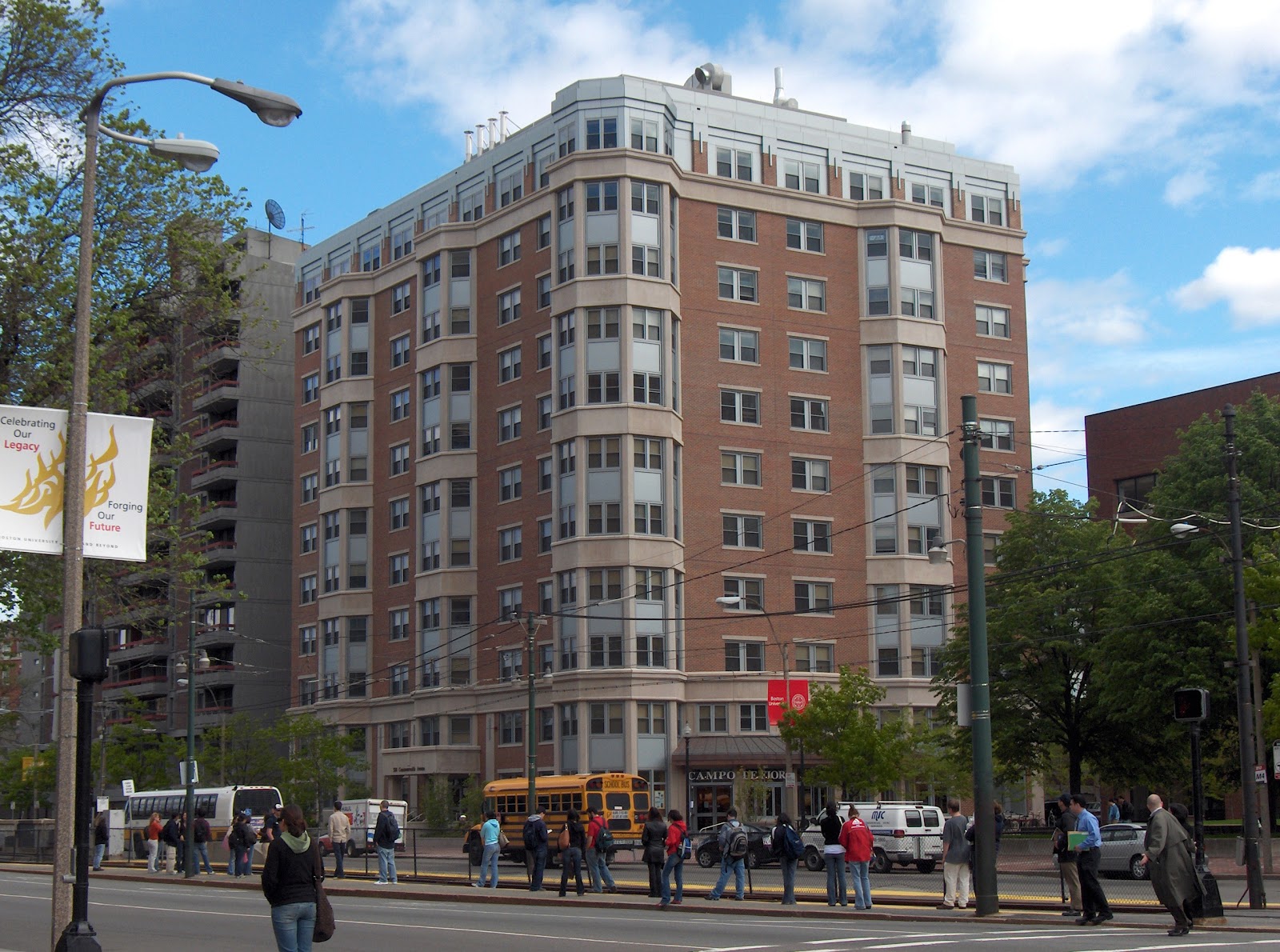 Boston University graduate housing at 580 Commonwealth Avenue. 