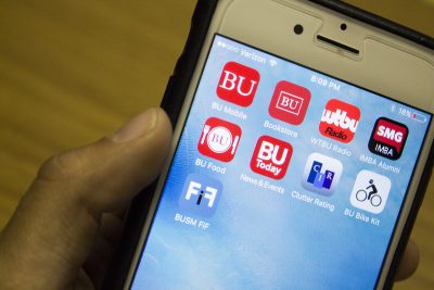 In order to adapt to the mobile era, Boston University has developed several official iPhone apps. PHOTO ILLUSTRATION BY MADDIE MALHOTRA/ DAILY FREE PRESS STAFF