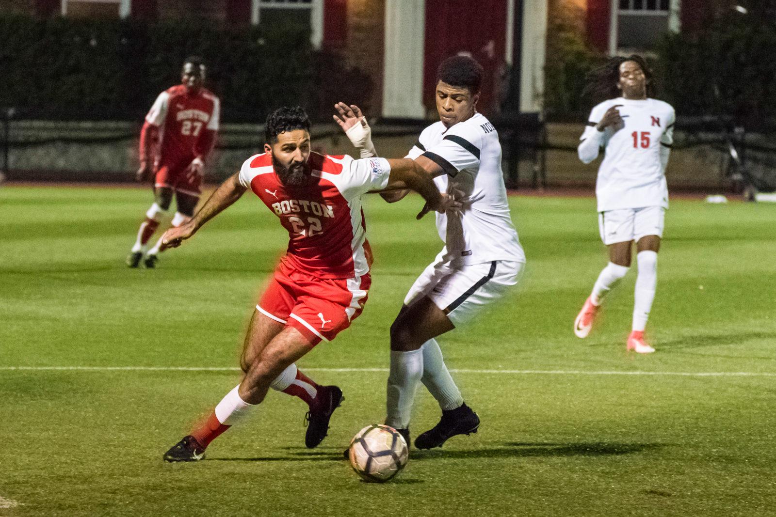 Senior Adam Sheikali and the Terriers play their regular season finale this weekend. PHOTO BY LEXI PLINE/ DAILY FREE PRESS STAFF