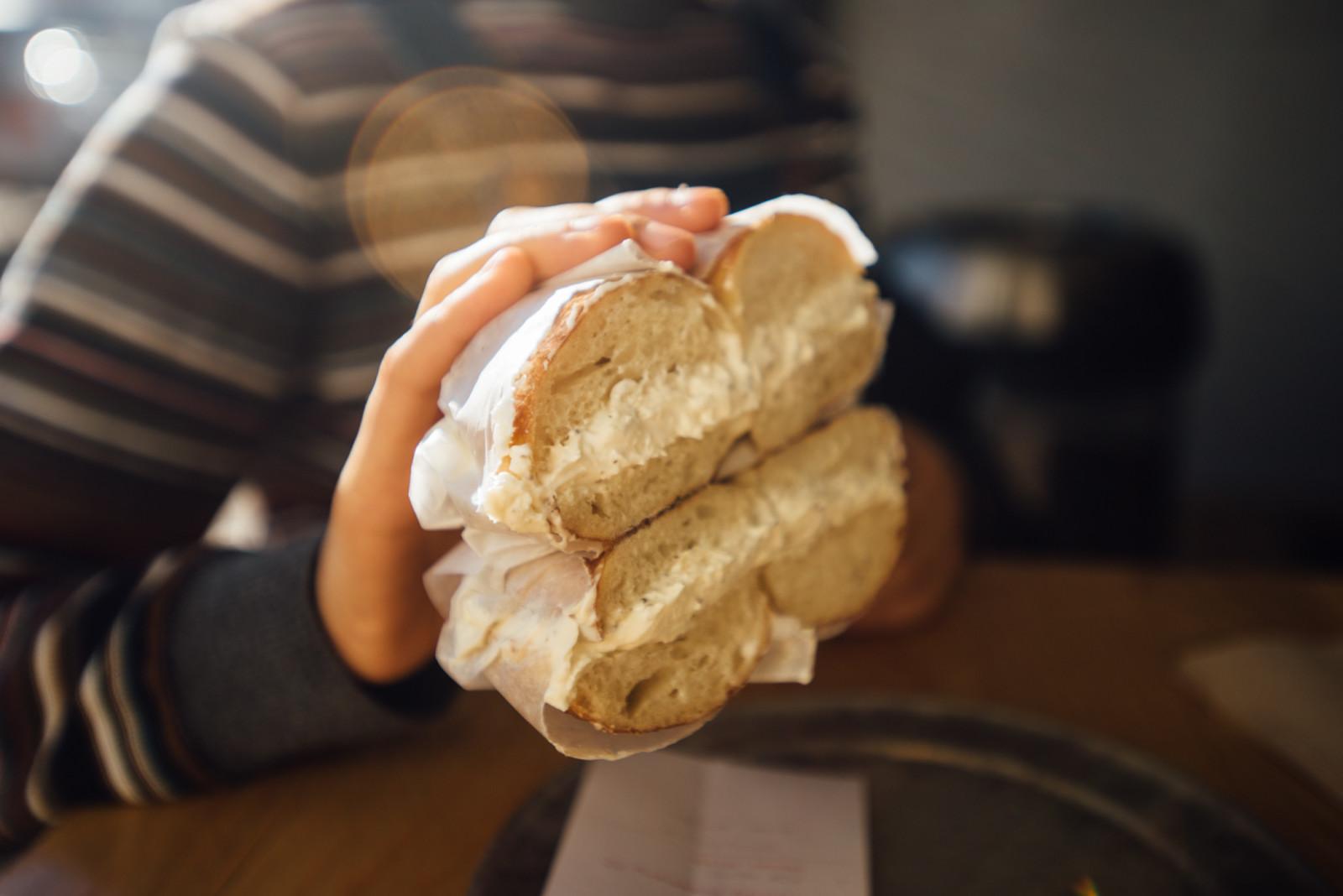 December 5, 2015 – Boston, MA – FreeP Bagel Crawl with Sonia Rao, Sam Gross and Joe Incollingo. Went to Bagelsaurus, Finagle a Bagel, Pavement and Rhett's.