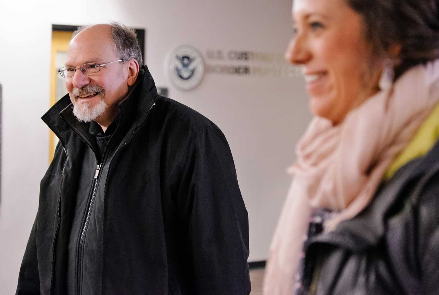Senior Lecturer Bill Marx and Professor Katherine Lincoln-Shultz, of the College of Arts and Sciences Writing Program, explain future prospects of the newly passed BU unionization vote. PHOTO BY BRIAN SONG/DAILY FREE PRESS STAFF