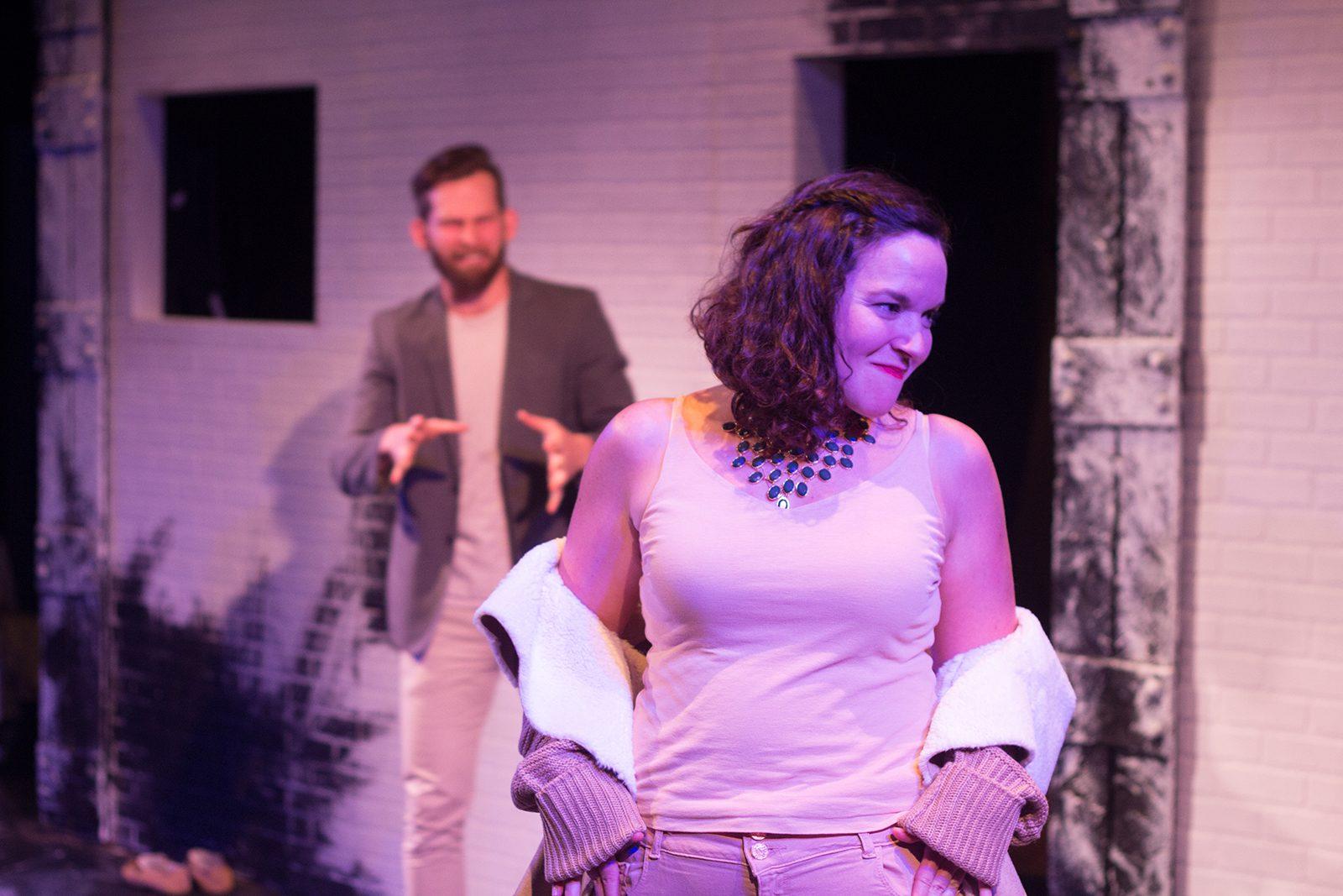 Becca Lewis in Company One Theatre’s “REVOLT. SHE SAID. REVOLT AGAIN.” PHOTO COURTESY PAUL FOX 