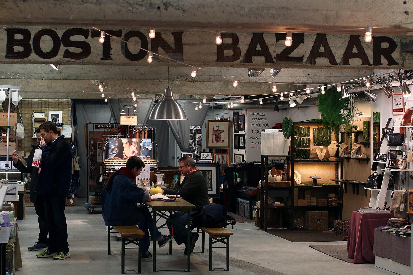 Artisan pop-up shop Boston Bazaar, located at 171 Newbury St., is open until Dec. 31. PHOTO BY JACKIE O’BRIEN/ DAILY FREE PRESS STAFF