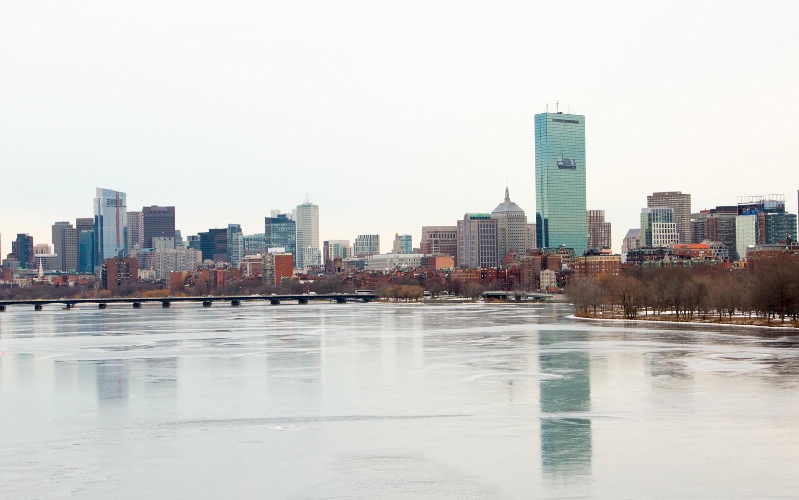 Boston Mayor Martin Walsh and Massachusetts Gov. Charlie Baker announced a Joint Community Redevelopment Venture, which will utilize state-owned property to bring revenue to the Boston economy. PHOTO BY KELSEY CRONIN/DAILY FREE PRESS STAFF