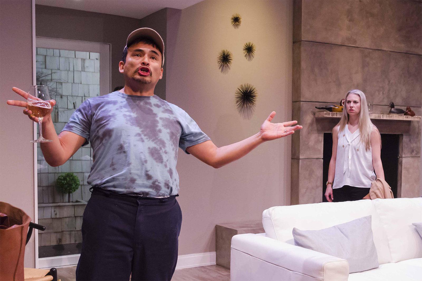 Shana Gozansky directs "Elemeno Pea" at the Boston Playwrights' Theatre. PHOTO COURTESY KALMAN ZABARSKY