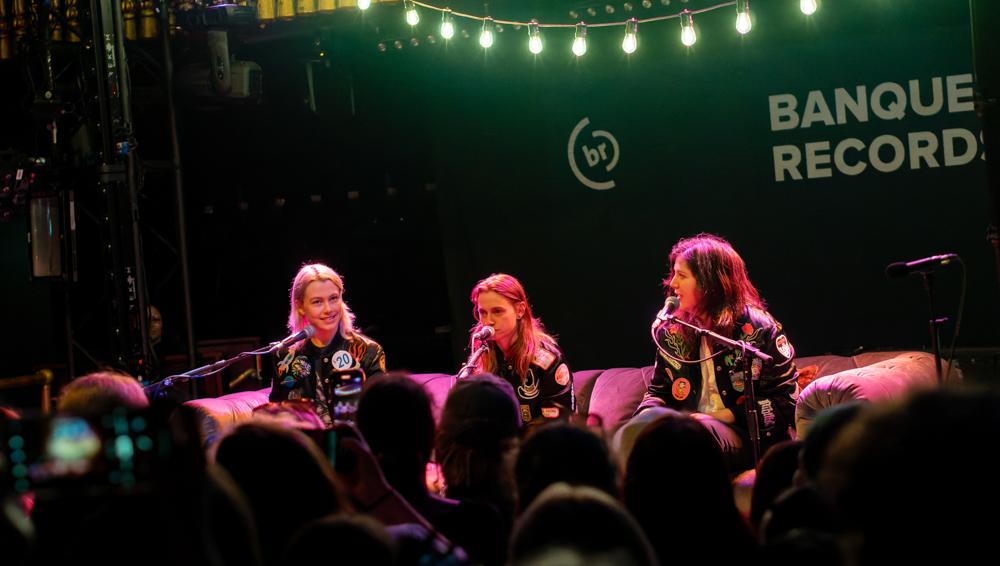 Indie rock group boygenius performs in the United Kingdom in August. The trio performed two sold out shows at MGM Music Hall in Fenway this week. PHOTO COURTESY OF RAPH_PH VIA WIKIMEDIA COMMONS