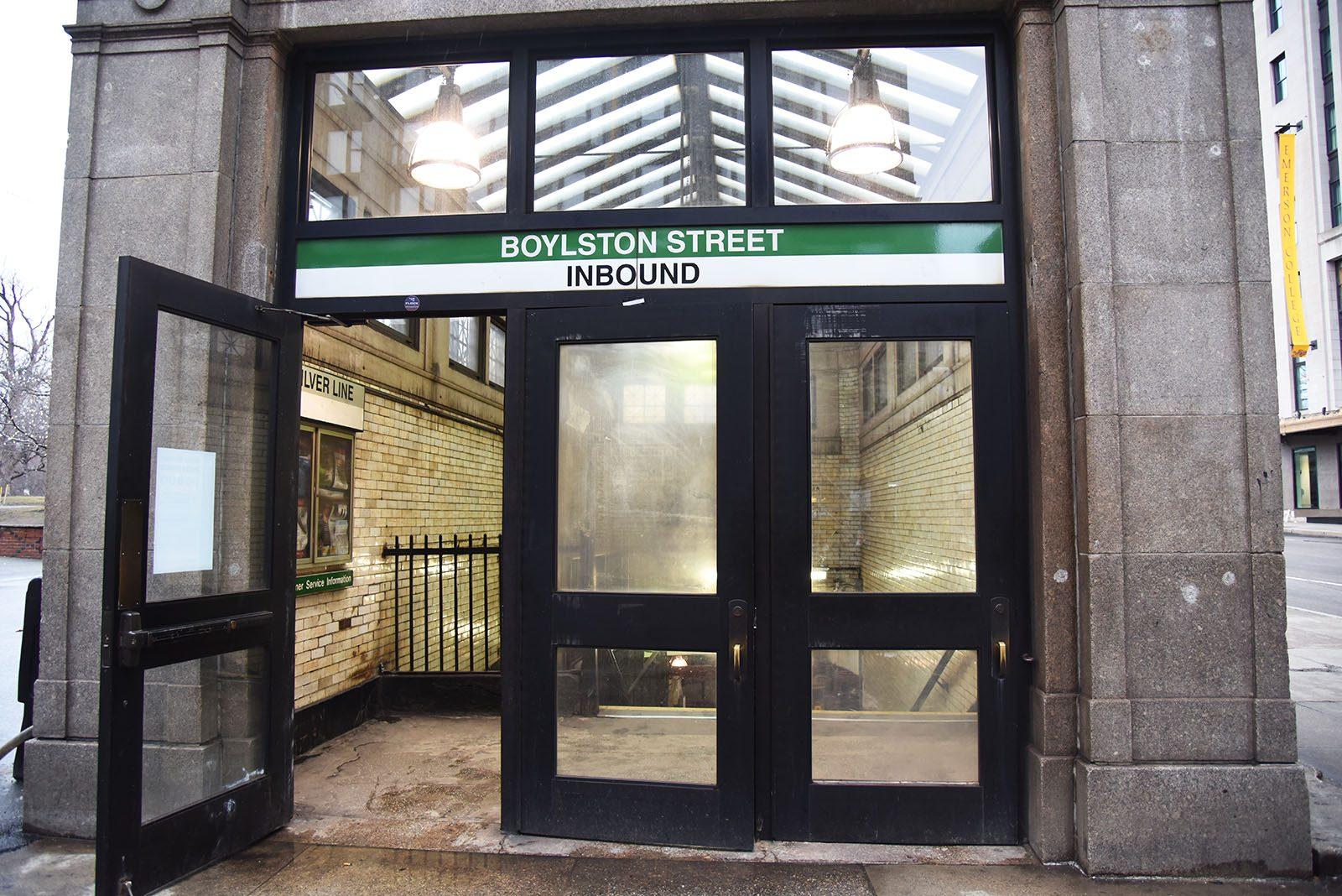 Students enrolled in a civic design course at Emerson College fight to rename the Green Line’s Boylston station after the college. PHOTO BY LEXI PLINE/ DAILY FREE PRESS STAFF