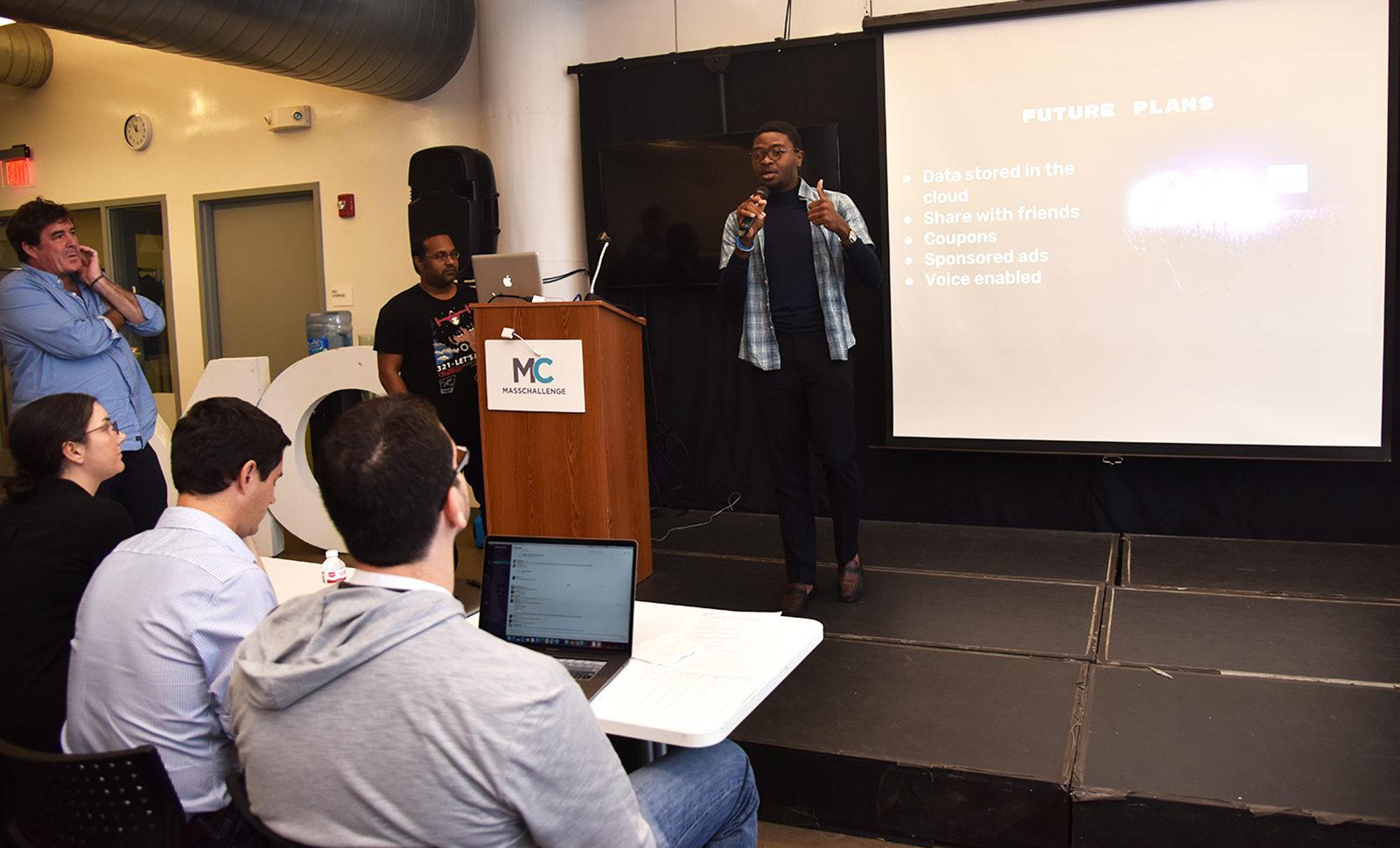 Education company Galvanize hosts the Boston Cognitive Builder Faire Oct. 6 at MassChallenge. PHOTO BY LEXI PLINE/ DAILY FREE PRESS STAFF