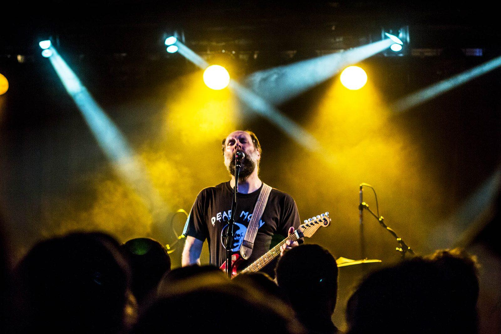 Doug Martsch, vocalist and guitarist for American indie rock band Built to Spill, performs at Paradise Rock Club on Monday. PHOTO BY ISABELLE NGUYEN-PHUOC/ DAILY FREE PRESS STAFF 