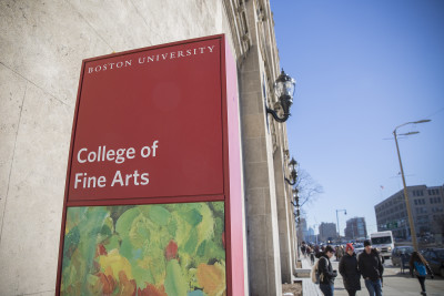 President Robert Brown announced Thursday that BU has committed $50 million to the College of Fine Arts for facility improvements and the creation of a new theater. PHOTO BY ERIN BILLINGS/DAILY FREE PRESS STAFF