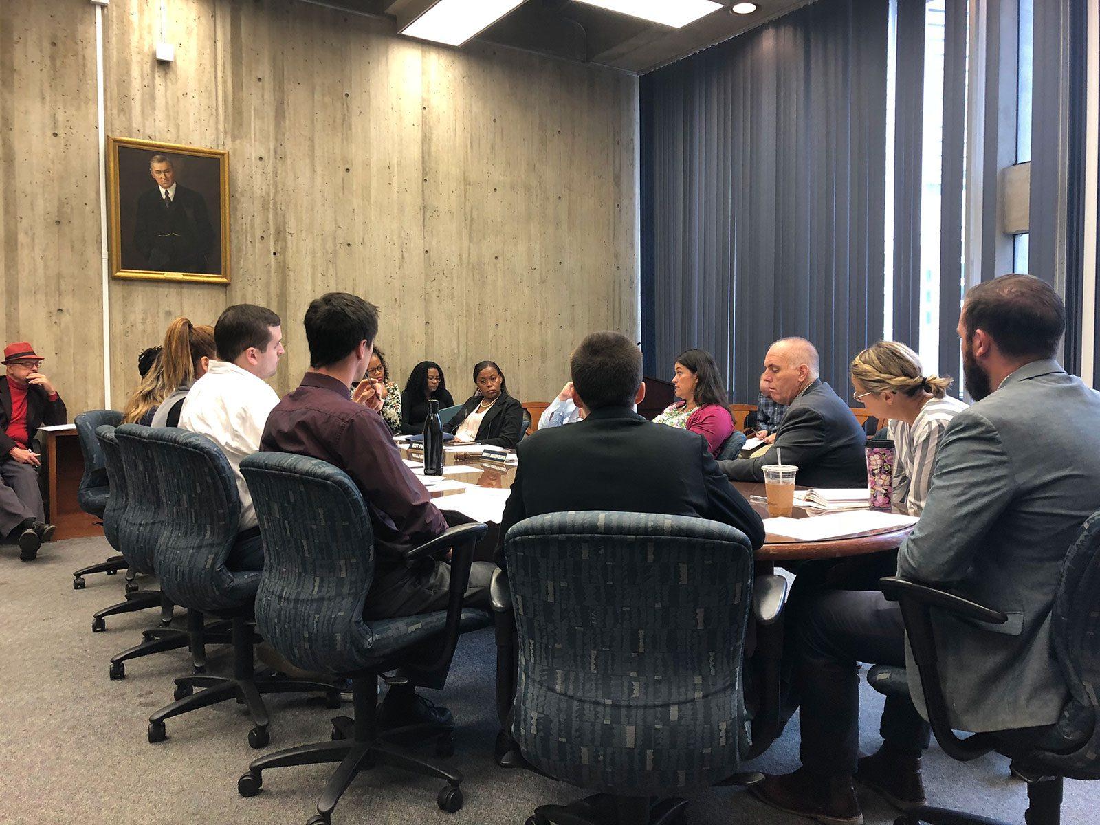The Boston City Council met Monday to discuss issues including homelessness, mental health and drug recovery. PHOTO BY KYLIE TOMASIAK/ DAILY FREE PRESS STAFF