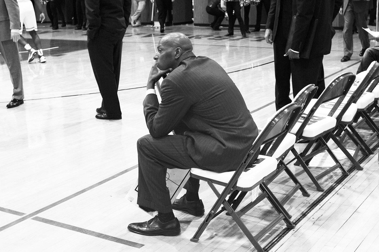 Joe Jones is in his sixth season as coach of the men's basketball team. PHOTO BY MICHAEL CUMMO PHOTOGRAPHY/FLICKR