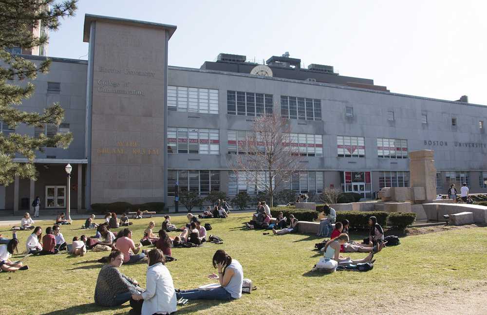 The College of Communication on Commonwealth Avenue. Several students in professor Jay Atkinson’s CO201 class filed complaints about a memoir writing assignment. PHOTO BY OLIVIA NADEL/ DFP FILE PHOTO