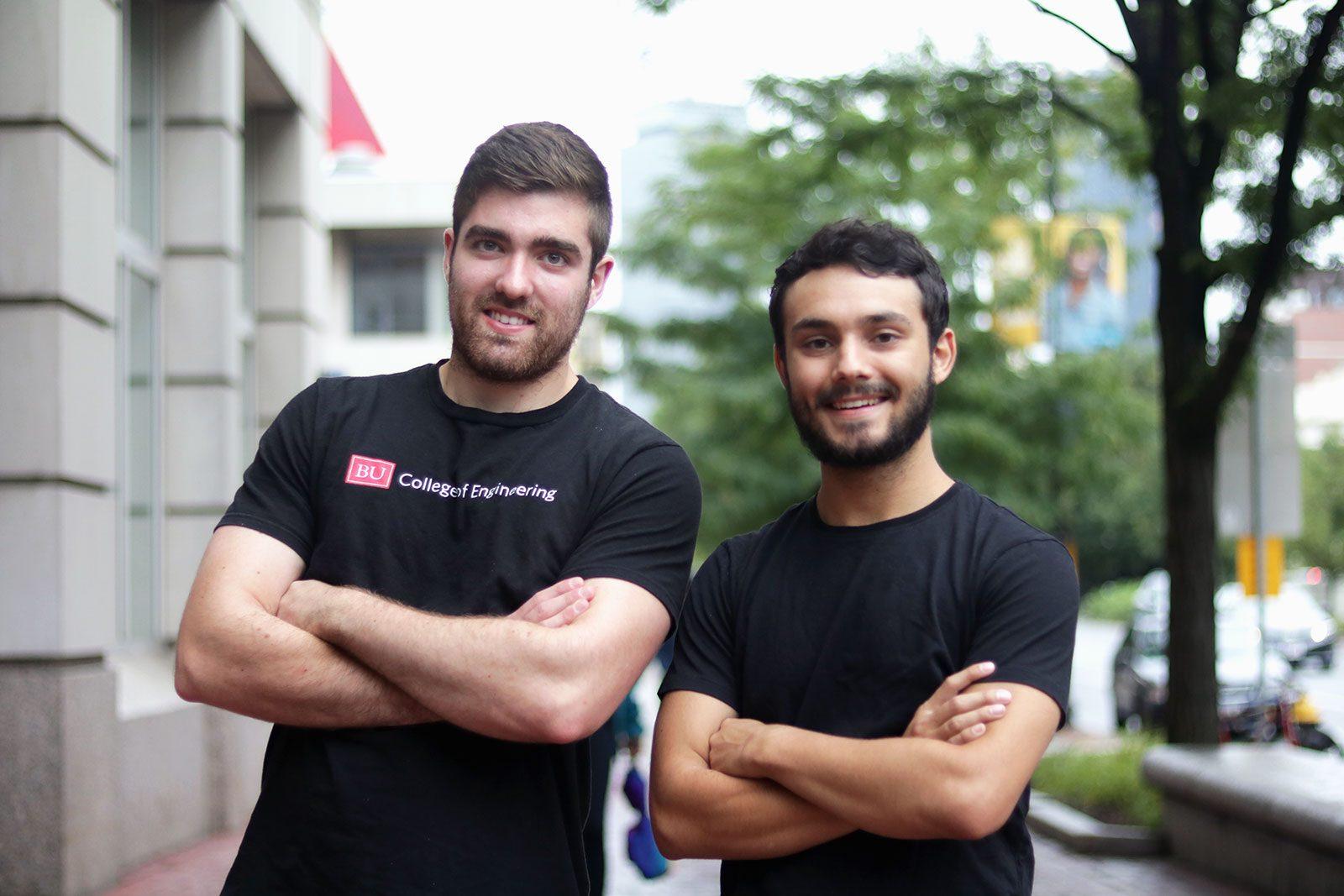 Questrom junior Collin Wendel (right) and College of Engineering junior Javier Roberts (left) are hoping to start Boston University’s first cryptocurrency and blockchain student organization. PHOTO BY SOFIA KOYAMA/ DAILY FREE PRESS STAFF