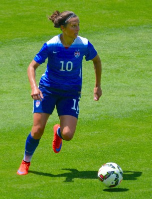 Carli Lloyd and the rest of the U.S. women's national team has a case that should stand in a courtroom. PHOTO COURTESY WIKIMEDIA