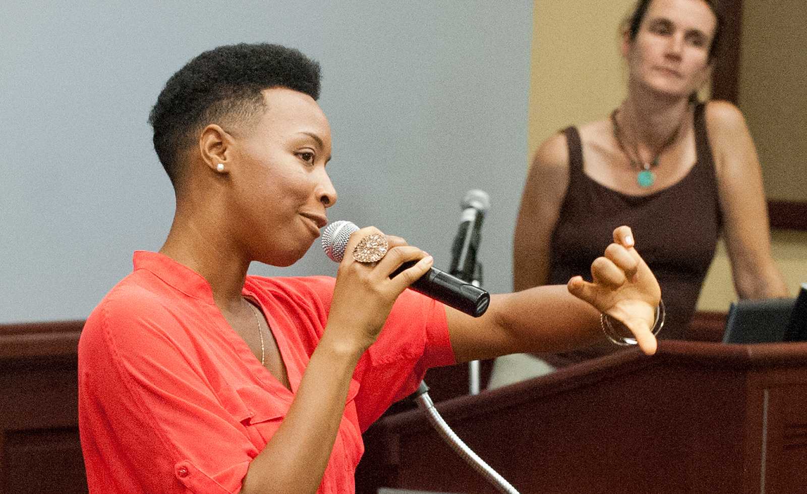 Grammy-nominated R&amp;B singer Carolyn Malachi, shown in a 2012 concert, is set to perform at the Isabella Stewart Gardner Museum Feb. 27. COURTESY OF PENN STATE VIA FLICKR