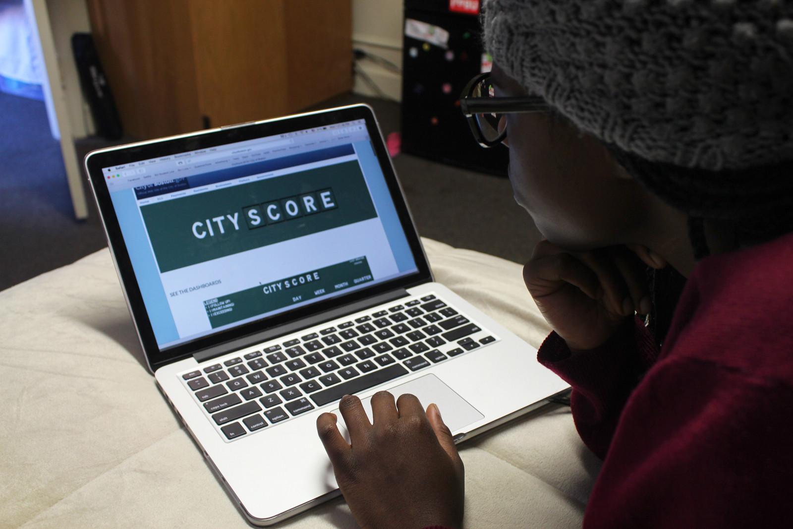 CityScore, a website launched by Mayor Martin Walsh Friday, provides a window into how the city is performing by using public data to evaluate how well the city is meeting goals. ILLUSTRATION BY MAE DAVIS/DAILY FREE PRESS STAFF