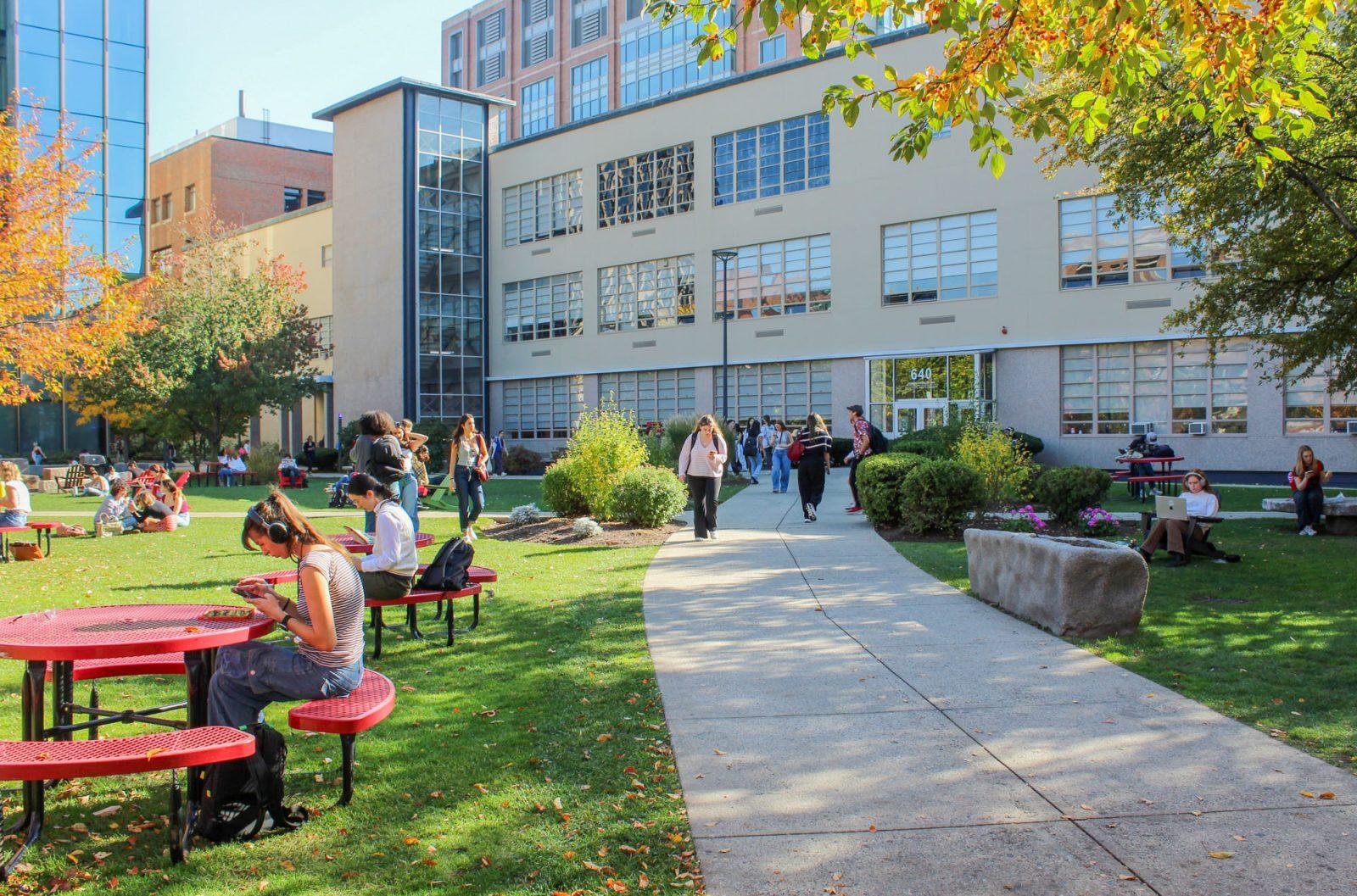 Boston University College of Communication and COM Lawn. Tony Massarotti, a Boston sports radio host, withdrew from teaching a journalism course at Boston University after a racially insensitive comment he made on-air resurfaced. SARAH CRUZ/DFP PHOTOGRAPHER 
