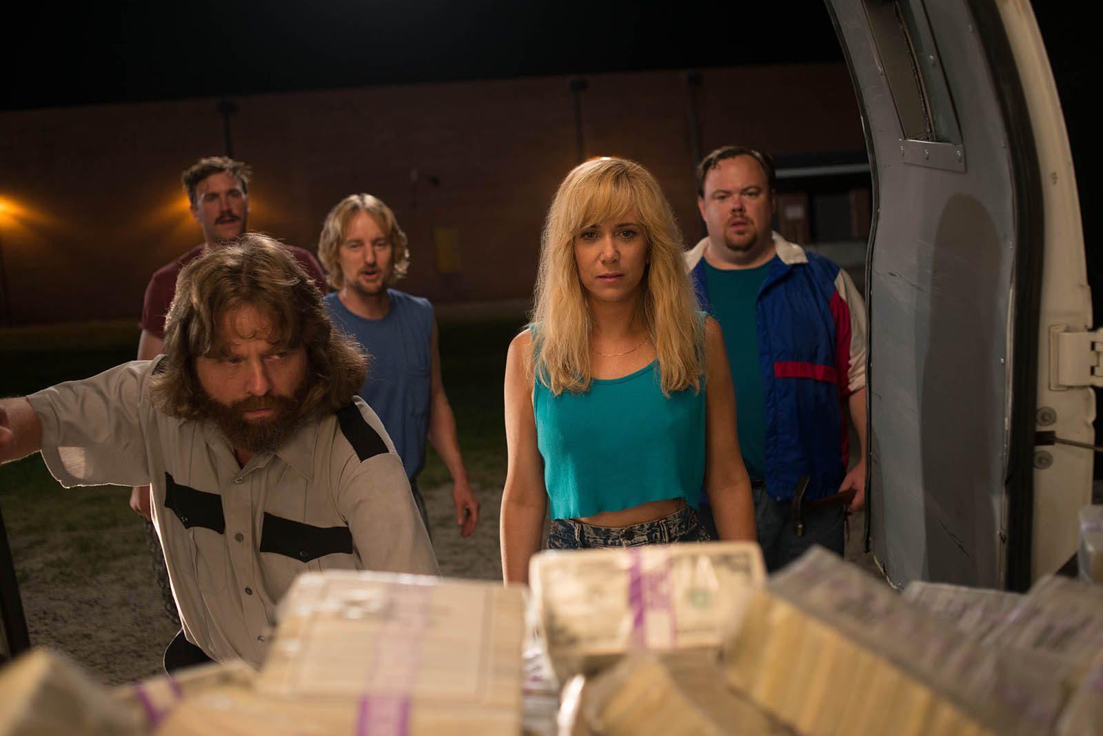 Ross Kimball, Zach Galifianakis, Owen Wilson, Kristen Wiig and Devin Ratray star in Relativity Studios’ upcoming movie, "Masterminds." PHOTO COURTESY GLEN WILSON/ ARMORED CAR PRODUCTIONS